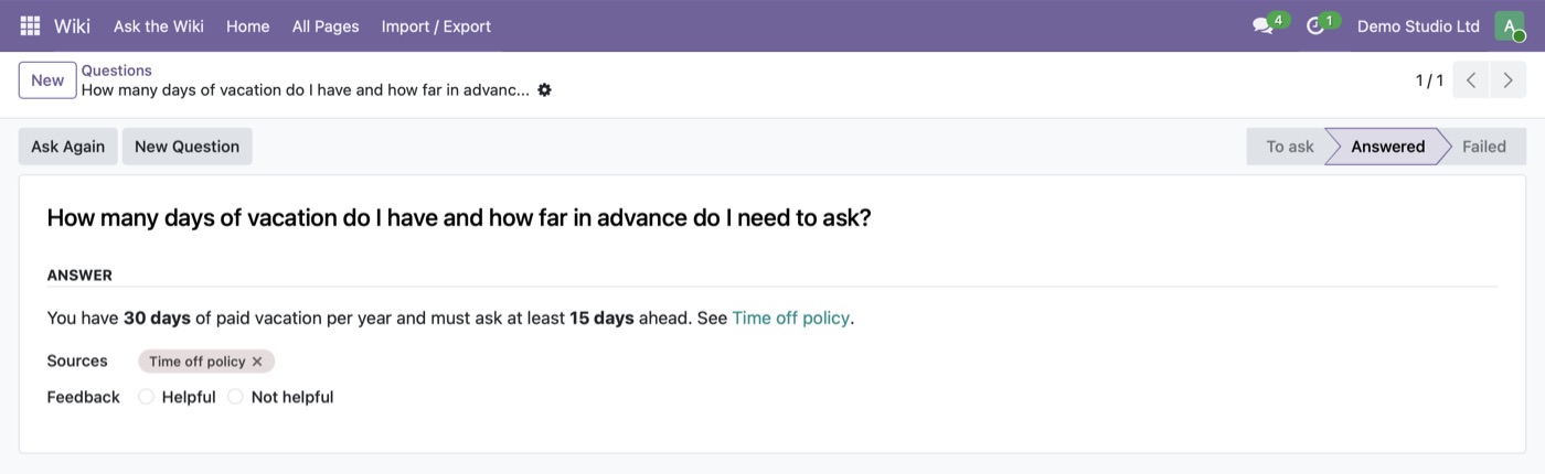 AI Wiki Answers