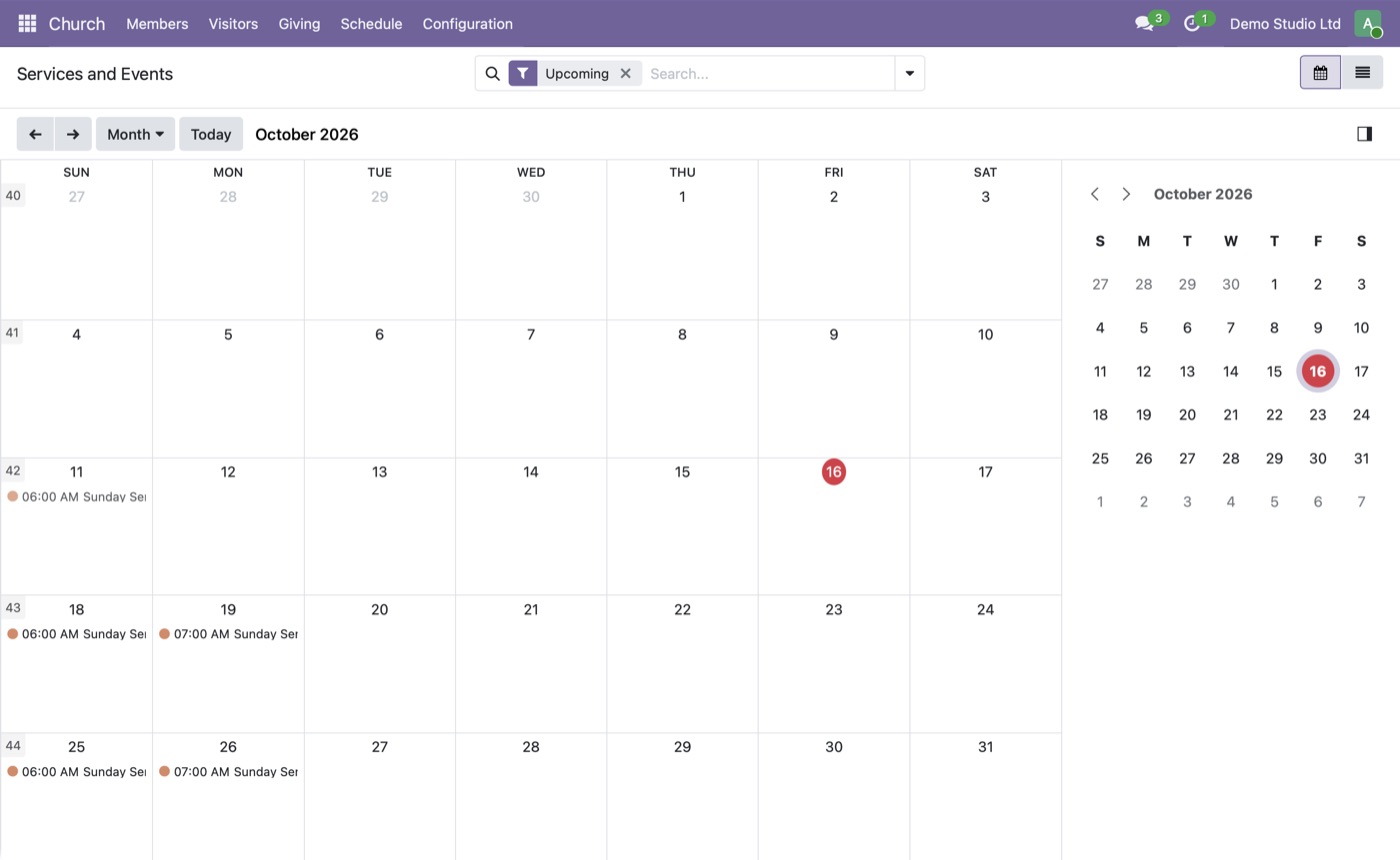 Volunteer Schedule