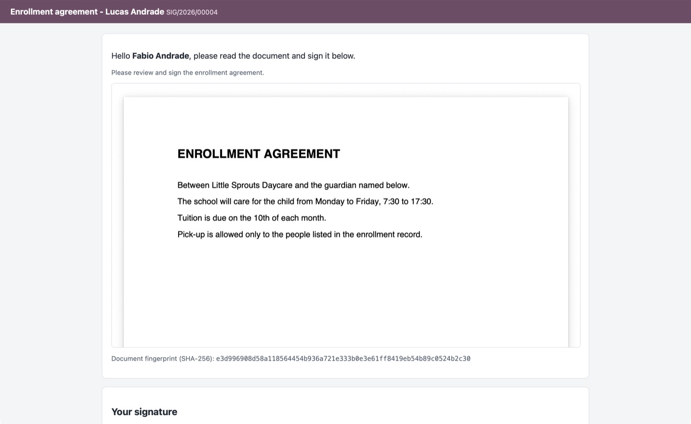 Assinatura de Documentos