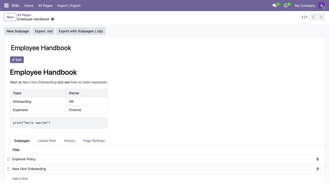 Markdown Wiki